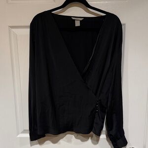 Black Wrap Top